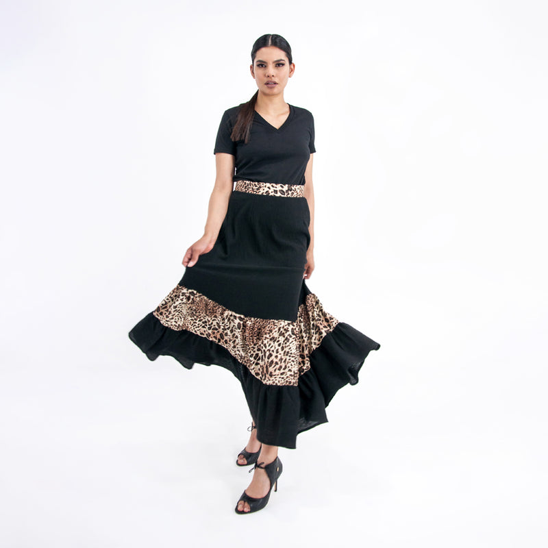 Al-W65 Falda Manta Animal Print