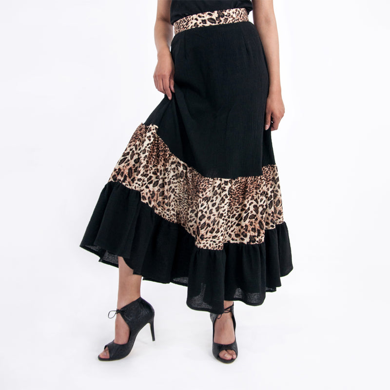 Al-W65 Falda Manta Animal Print
