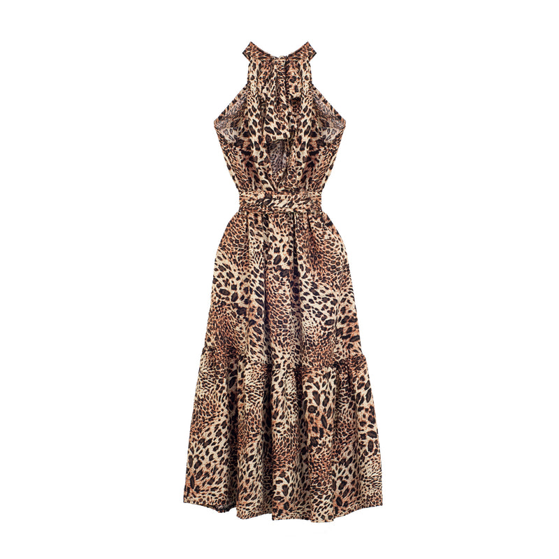 AL-W64 Vestido Cuello Alto