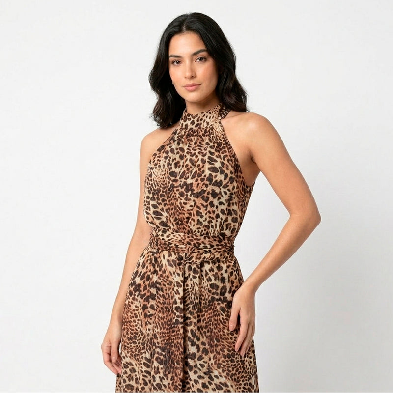 AL-W64 Vestido Cuello Alto