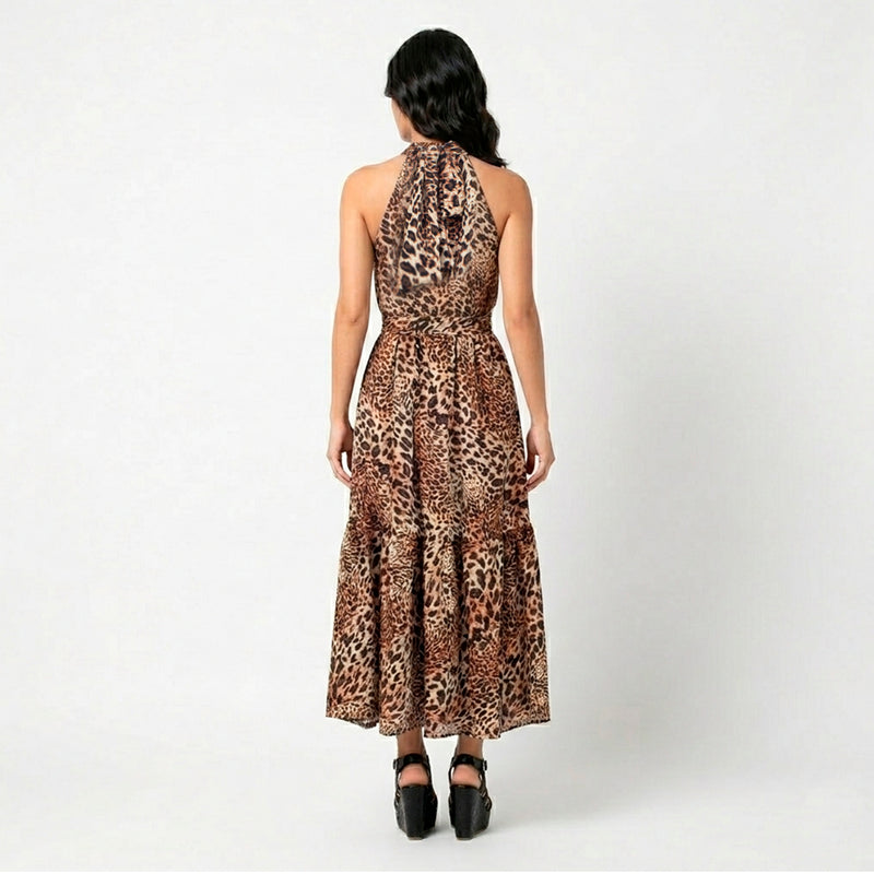 AL-W64 Vestido Cuello Alto