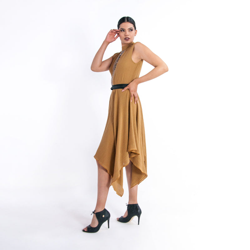 Al-W07 Vestido Cuello Alto