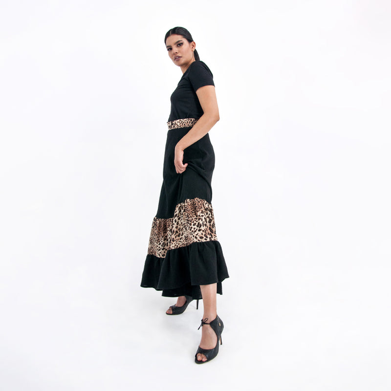 Al-W65 Falda Manta Animal Print