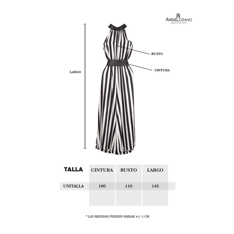 Al-W40 Jumpsuit Cuello Halter