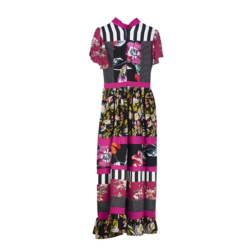 Al-W62 Vestido Rayon Multicolor