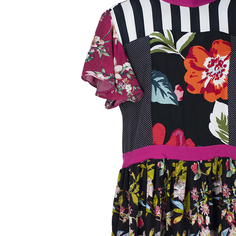 Al-W62 Vestido Rayon Multicolor