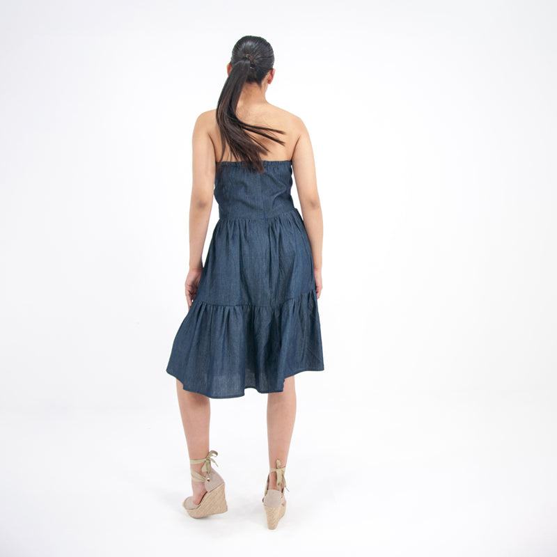 Al-W60 Vestido Corse Mezclilla