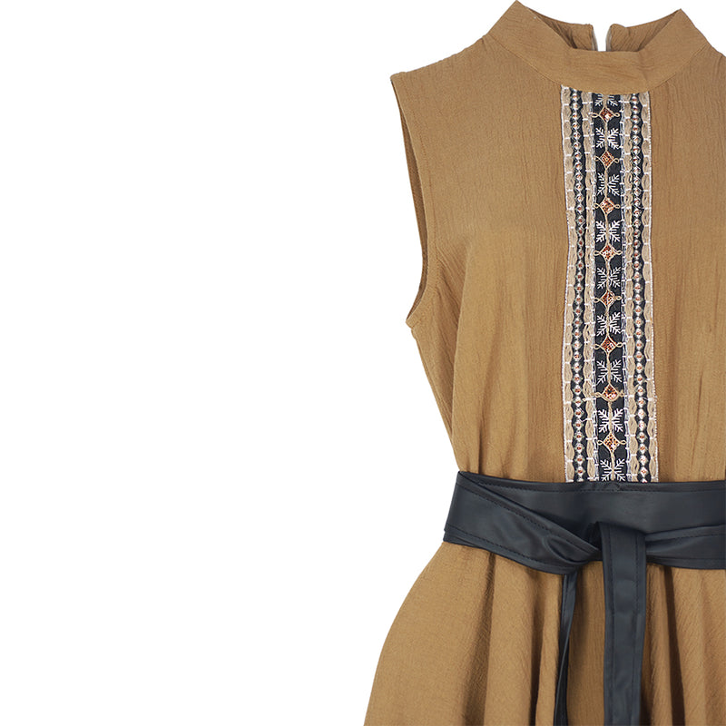 Al-W07 Vestido Cuello Alto