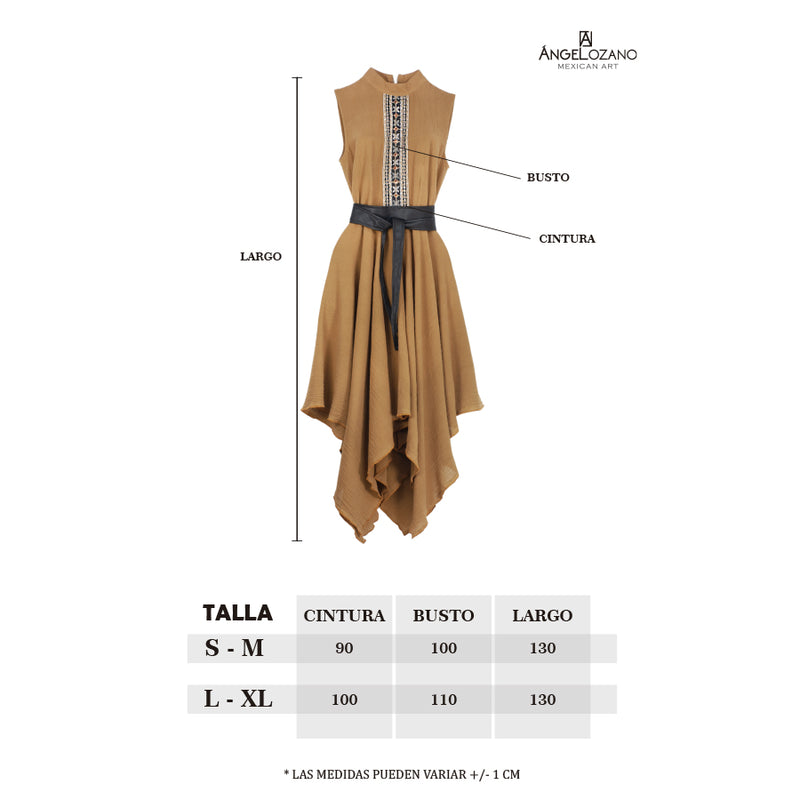 Al-W07 Vestido Cuello Alto