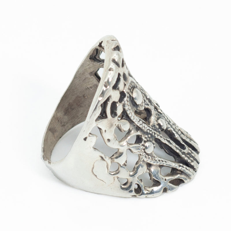 Anillo de Plata Algas