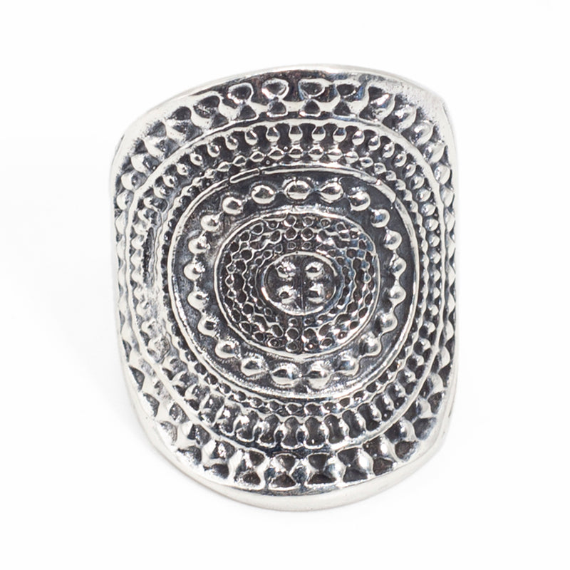 Anillo de Plata Azteca