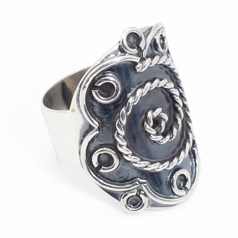 Anillo de Plata Charro