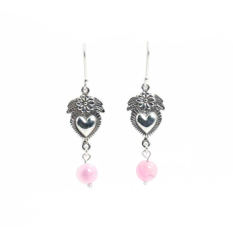 Conjunto Aretes Y Colgante de Plata Amor Eterno
