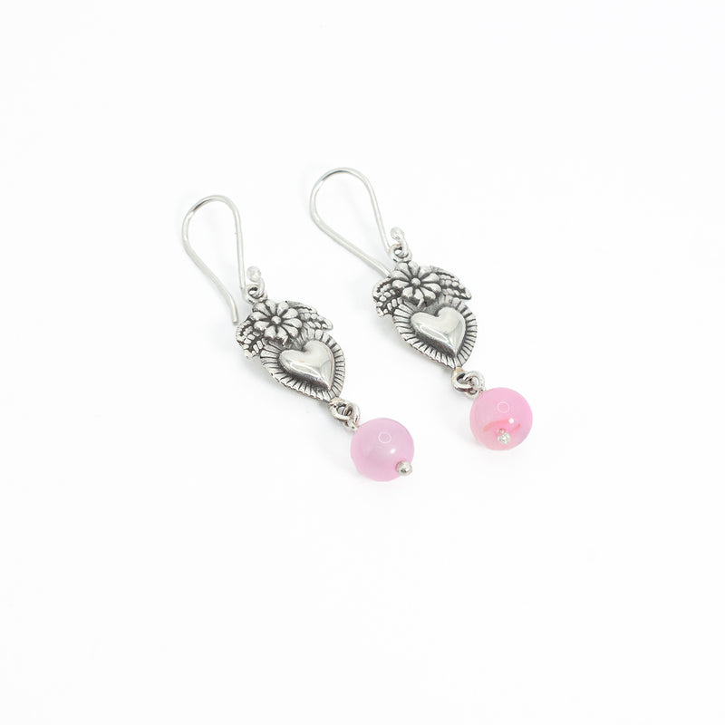 Conjunto Aretes Y Colgante de Plata Amor Eterno