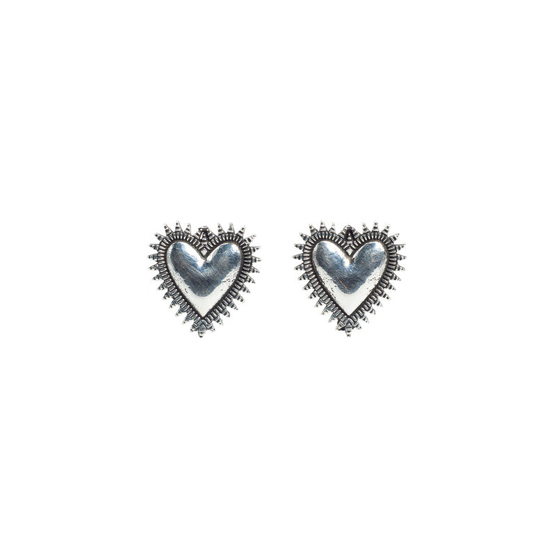 Conjunto Aretes Y Colgante de Plata Amor