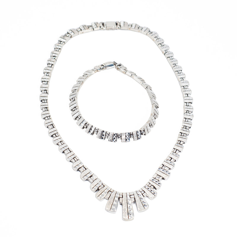 Conjunto Pulsera Y Collar de Plata Herencia