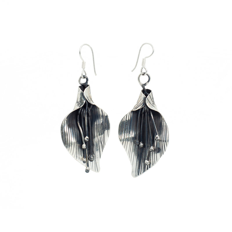 Conjunto Aretes Y Colgante de Plata Alcatraz