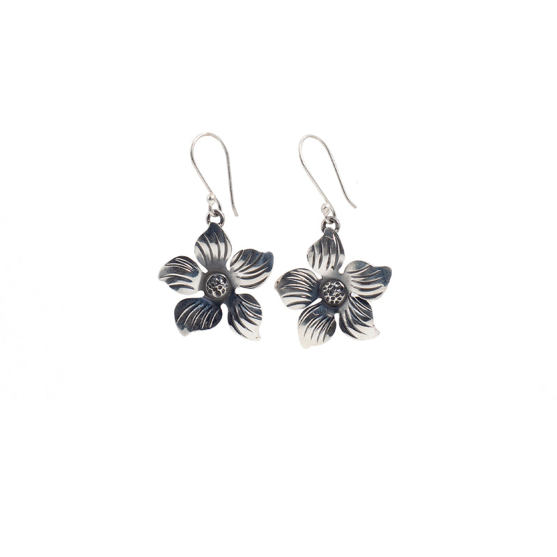 Conjunto Aretes Y Colgante de Plata Azucena