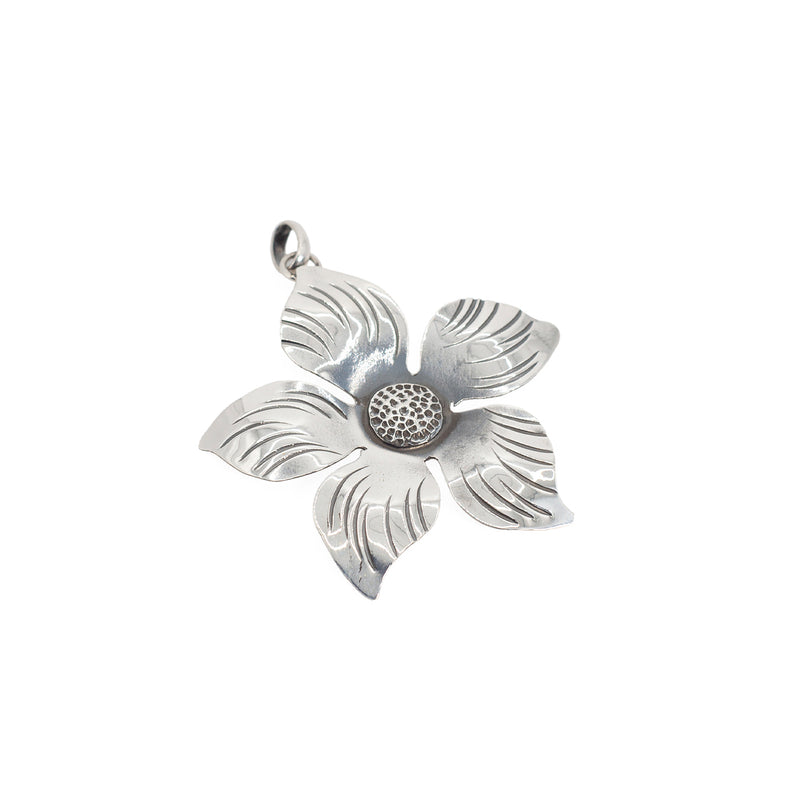Conjunto Aretes Y Colgante de Plata Azucena