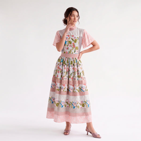 AL-W62 Vestido Rayón Rosa