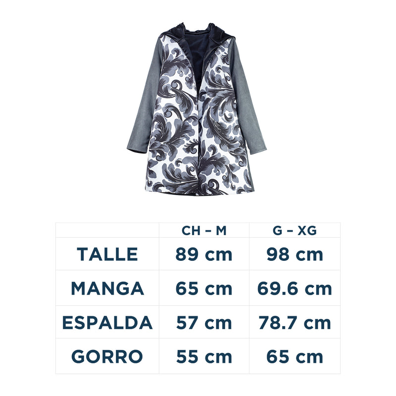 Al-W Abrigo Gris Ornamentas