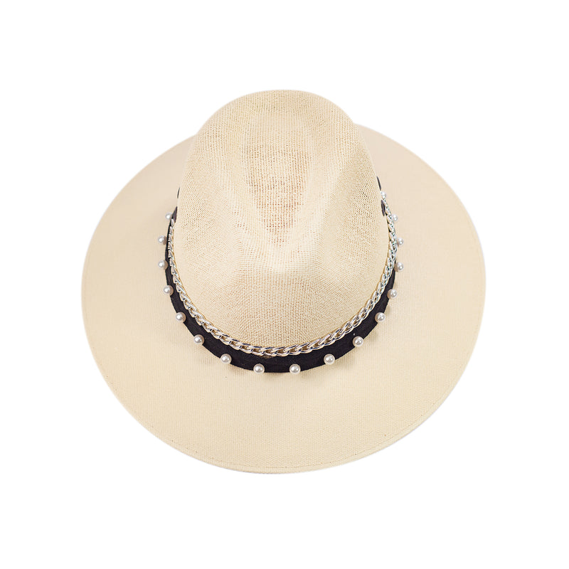 Sombrero Dama Perlas