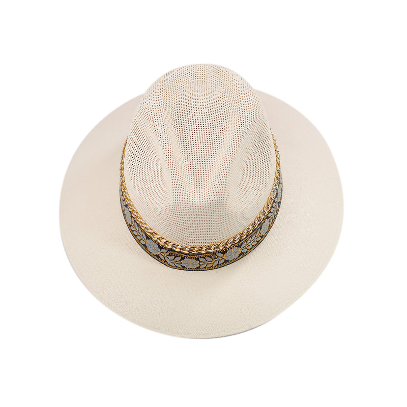 Sombrero Dama Tejido Cadena