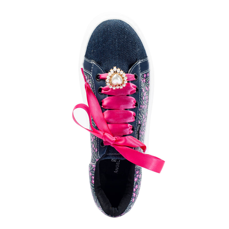Tenis Flores y Mezclilla