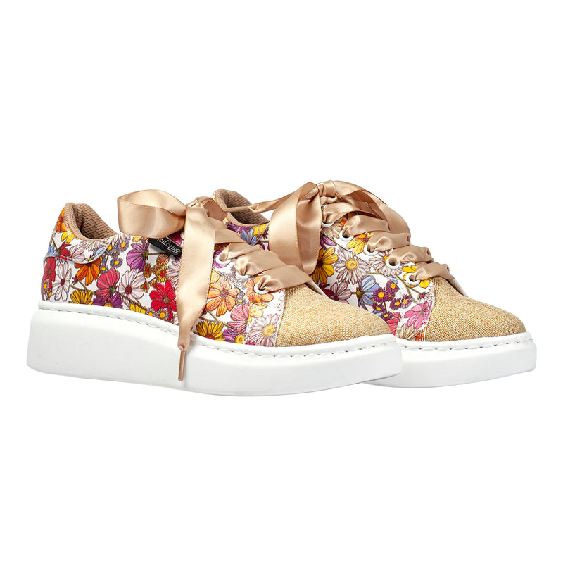 Tenis Flores Yute