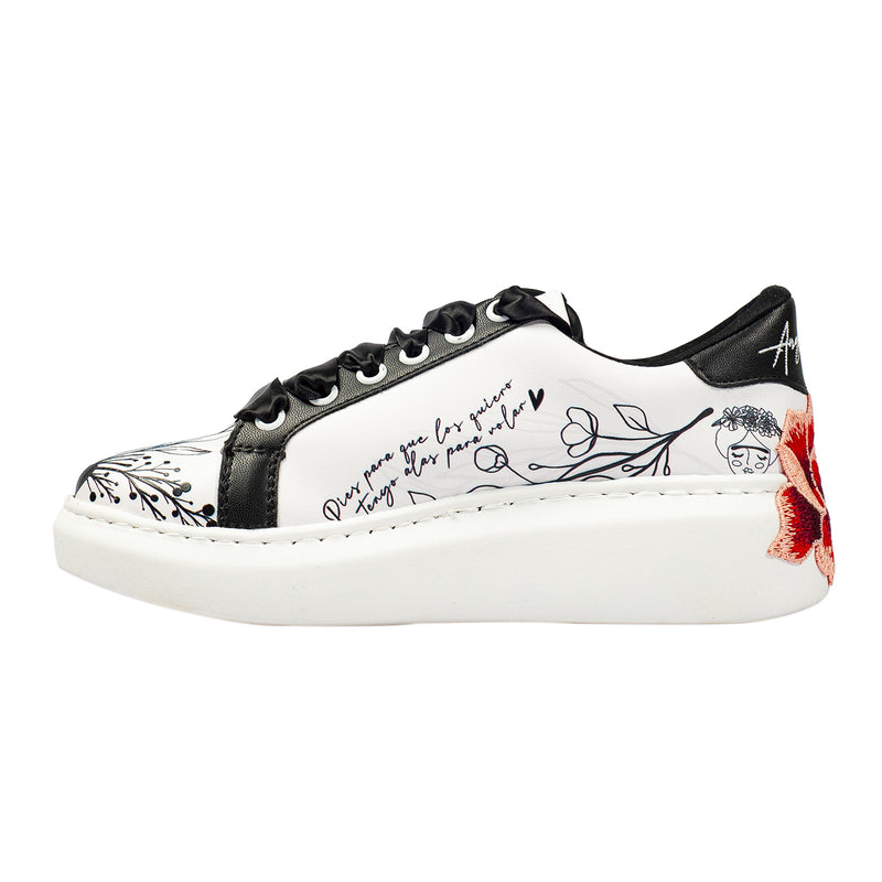 Tenis Flores Bordadas