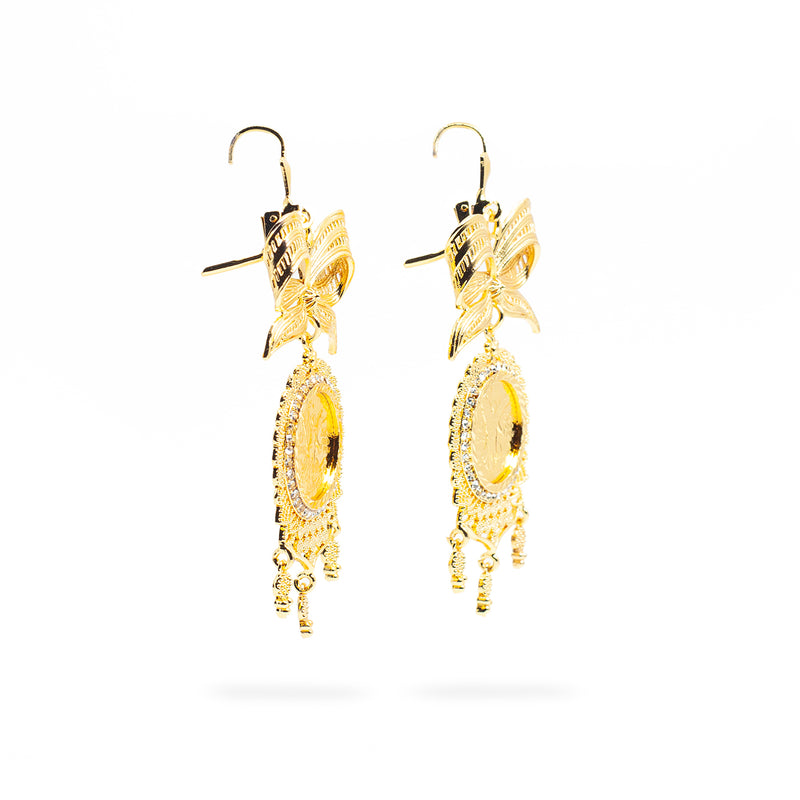 Aretes Centenario Uvas Plata