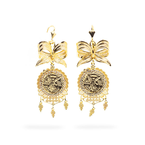 Aretes Centenario Uvas Plata