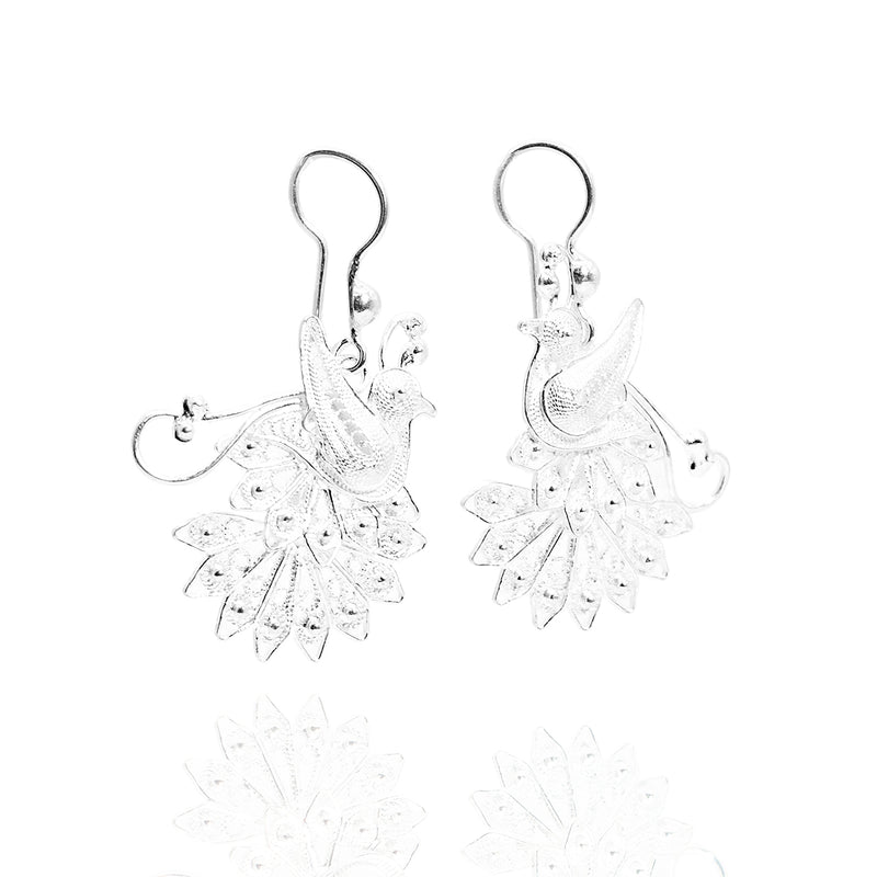 Aretes Filigrana de Plata Paloma