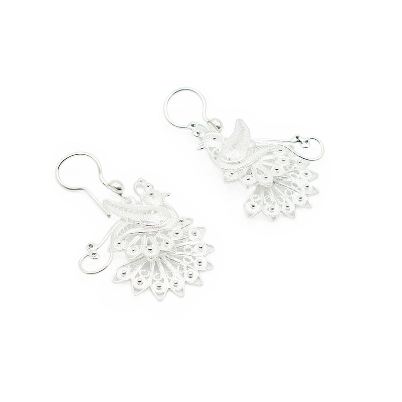 Aretes Filigrana de Plata Paloma