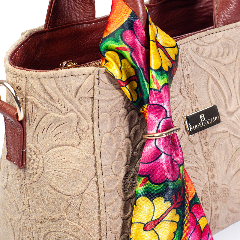 Beatriz Piel tipo Gamuza Grabada