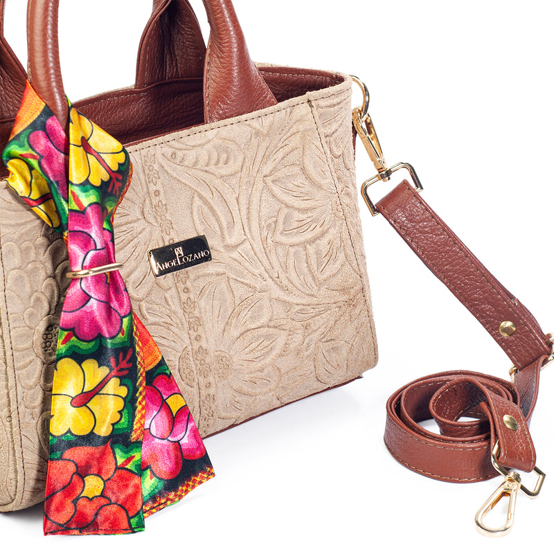 Beatriz Piel tipo Gamuza Grabada