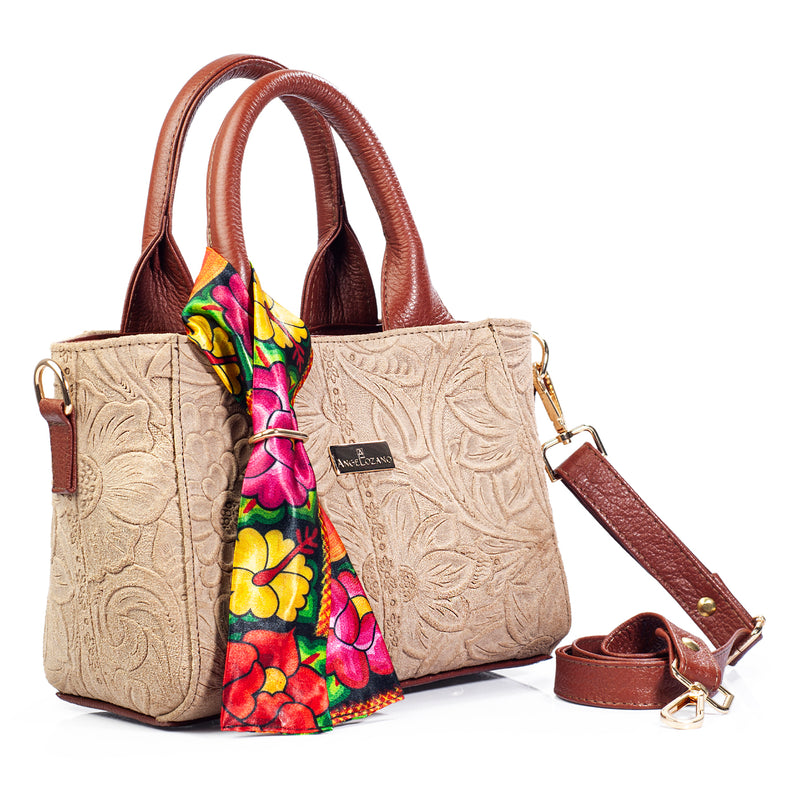 Beatriz Piel tipo Gamuza Grabada