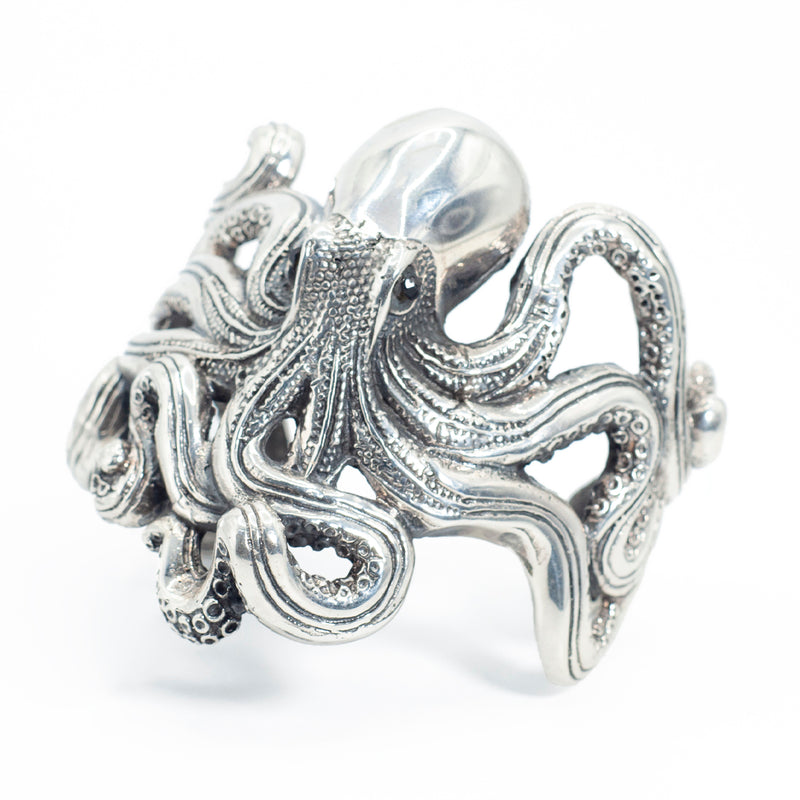 Brazalete de Plata Pulpo