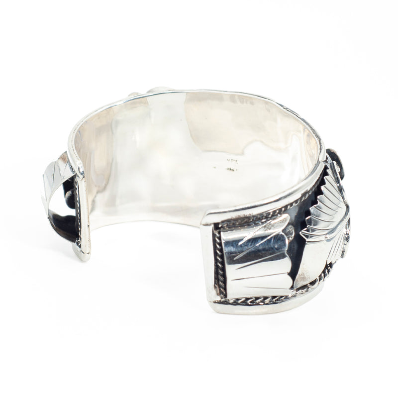 Brazalete de Plata Jardin Esmeralda