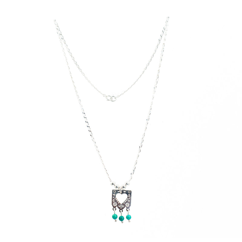 Collar de Plata Amor De Papel