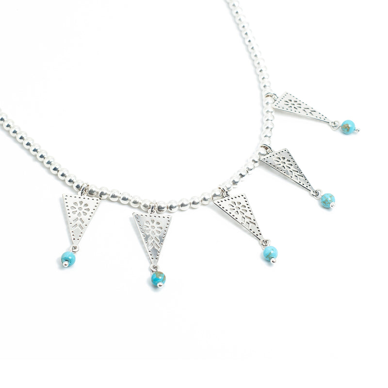 Collar de Plata Banderines