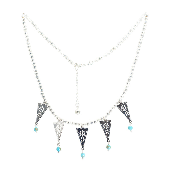Collar de Plata Banderines