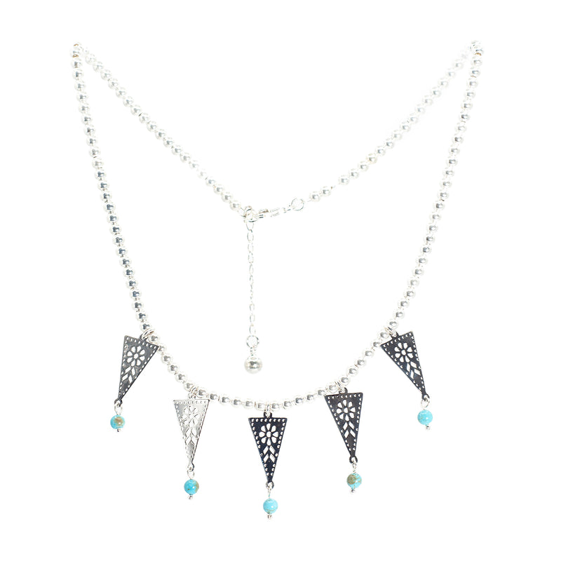 Collar de Plata Banderines