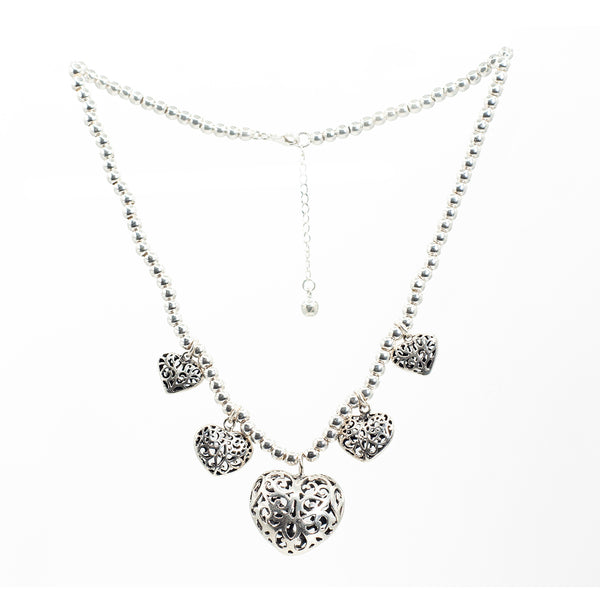 Collar de Plata Corazon Talavera