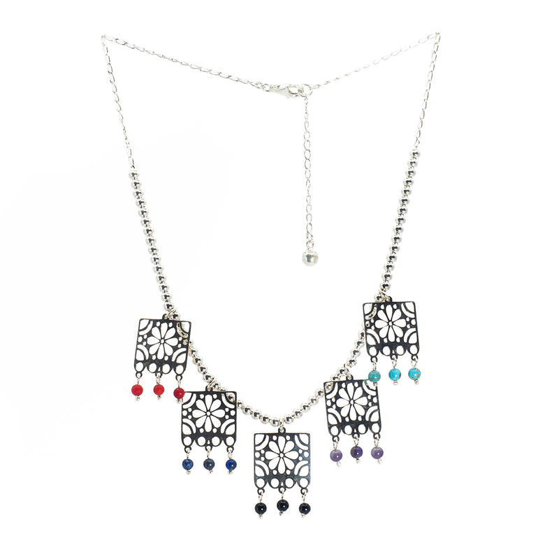 Collar de Plata Papel Picado