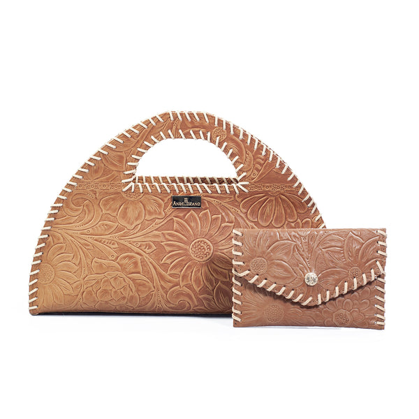 Kit Ofelia Piel Grabada Cartera 107