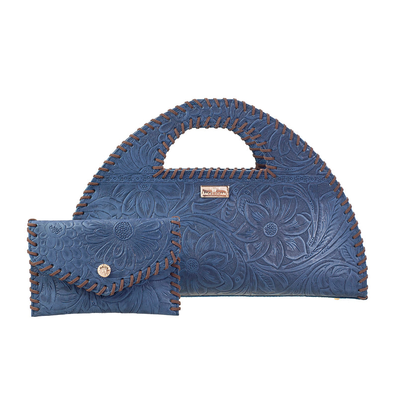 Kit Ofelia Piel Grabada Cartera 107