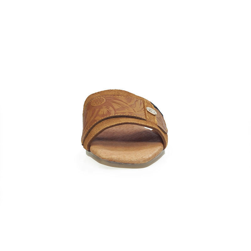 Sandalia 501 Piel Gamuza Grabada