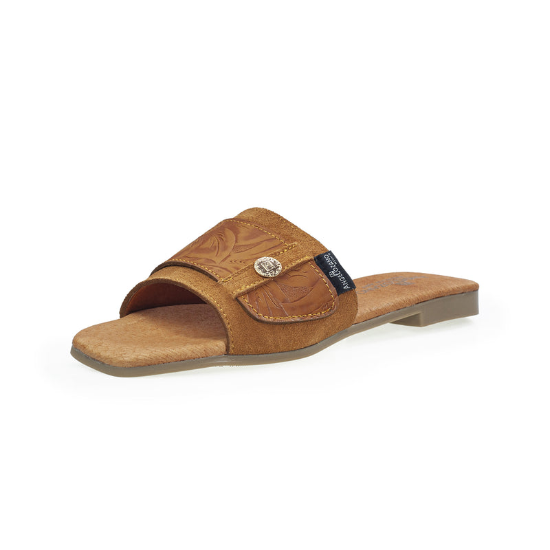 Sandalia 501 Piel Gamuza Grabada