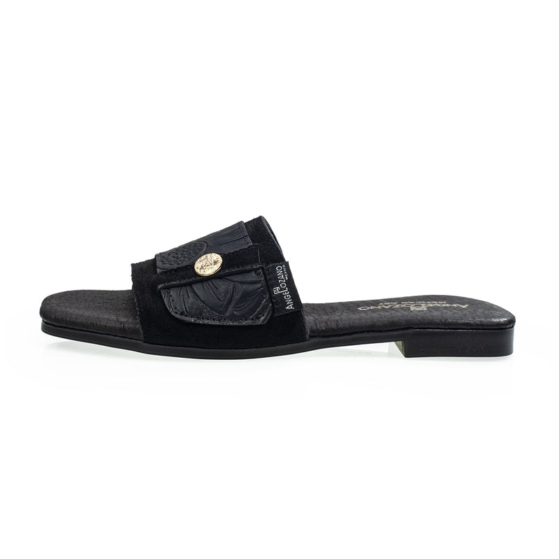 Sandalia 501 Piel Gamuza Grabada